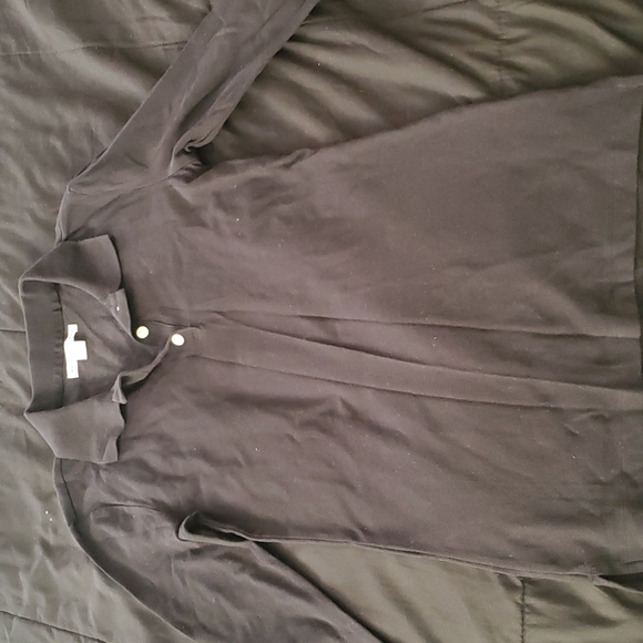 Juniors Long Sleeve Black Aeropostle Polo School Uniform Shirt - Picture 2 of 3